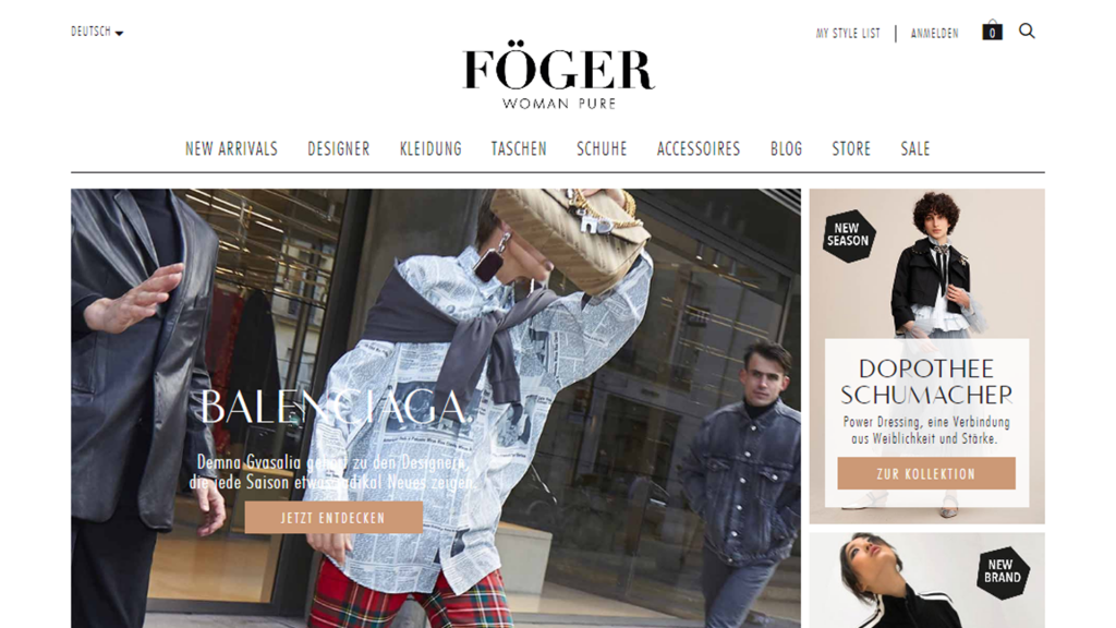 Foeger Magento 2 store Germany Austria